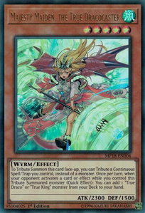 Majesty Maiden, the True Dracocaster - 2018 Mega-Tins Mega Pack (MP18) #MP18-EN004 - Ultra Rare YuGiOh Trading Card