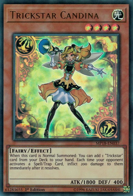 Trickstar Candina - 2018 Mega-Tins Mega Pack YuGiOh trading card
