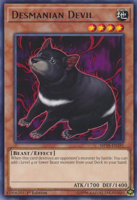 Desmanian Devil - 2018 Mega-Tins Mega Pack YuGiOh trading card