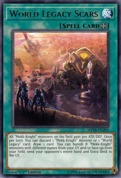 World Legacy Scars - 2018 Mega-Tins Mega Pack YuGiOh trading card
