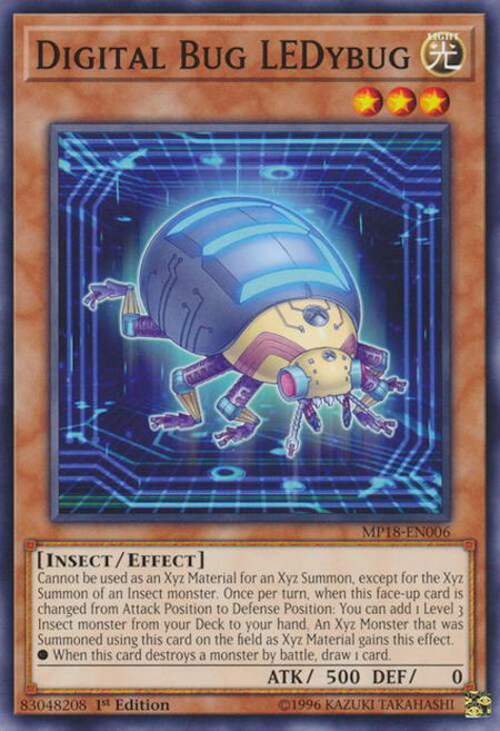 Digital Bug LEDybug - 2018 Mega-Tins Mega Pack YuGiOh trading card