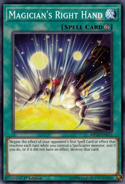 Magician's Right Hand - 2018 Mega-Tins Mega Pack YuGiOh trading card