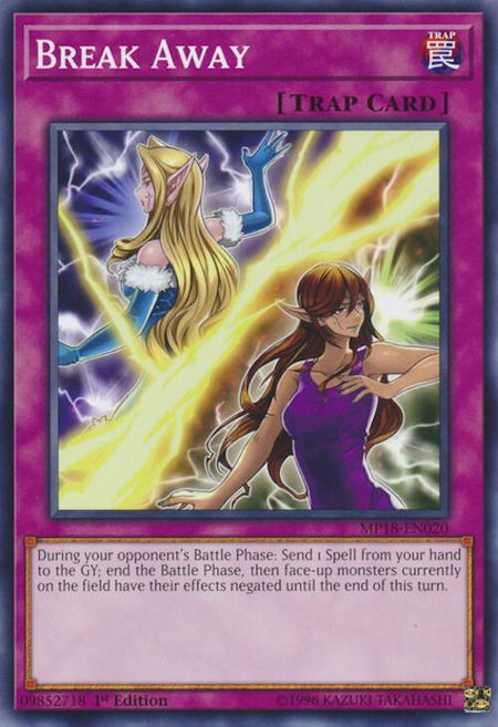 Break Away - 2018 Mega-Tins Mega Pack YuGiOh trading card