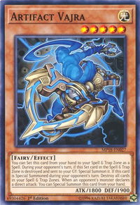 Artifact Vajra - 2018 Mega-Tins Mega Pack (MP18) #MP18-EN027 - Common / Short Print YuGiOh Trading Card