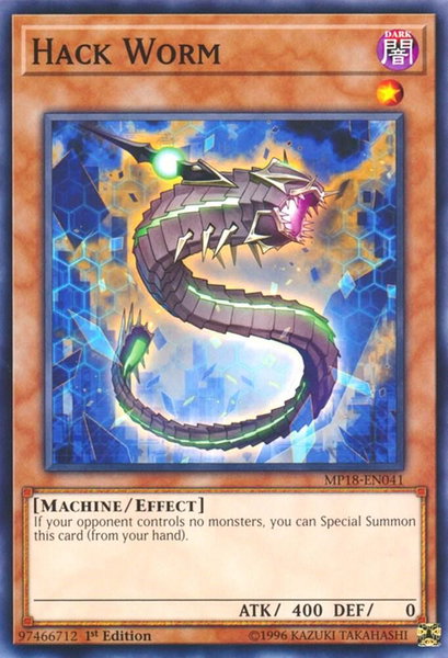 Hack Worm - 2018 Mega-Tins Mega Pack YuGiOh trading card