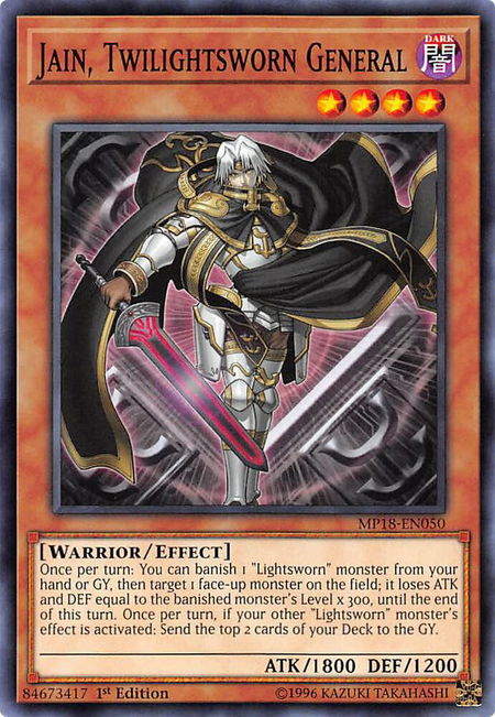 Jain, Twilightsworn General - 2018 Mega-Tins Mega Pack YuGiOh trading card