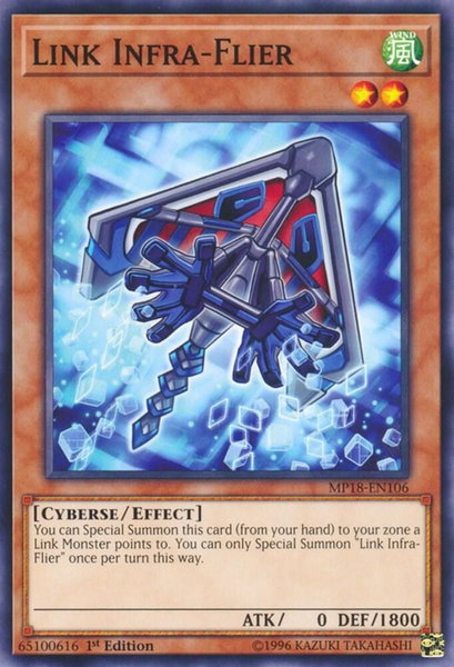 Link Infra-Flier trading card from 2018 Mega-Tins Mega Pack Link Infra-Flier - 2018 Mega-Tins Mega Pack YuGiOh trading card