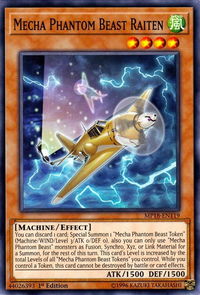 Mecha Phantom Beast Raiten - 2018 Mega-Tins Mega Pack (MP18) #MP18-EN119 - Common / Short Print YuGiOh Trading Card