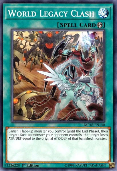 World Legacy Clash - 2018 Mega-Tins Mega Pack YuGiOh trading card