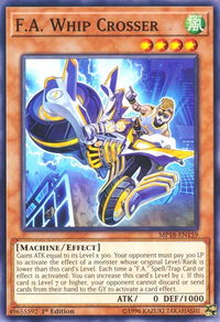 F.A. Whip Crosser - 2018 Mega-Tins Mega Pack (MP18) #MP18-EN159 - Common / Short Print YuGiOh Trading Card