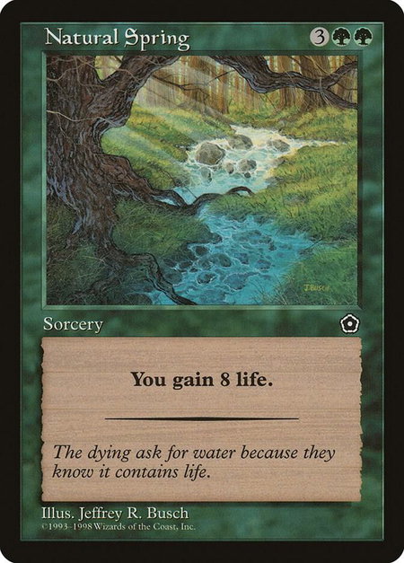Natural Spring - Portal Second Age Magic: The Gathering trading card