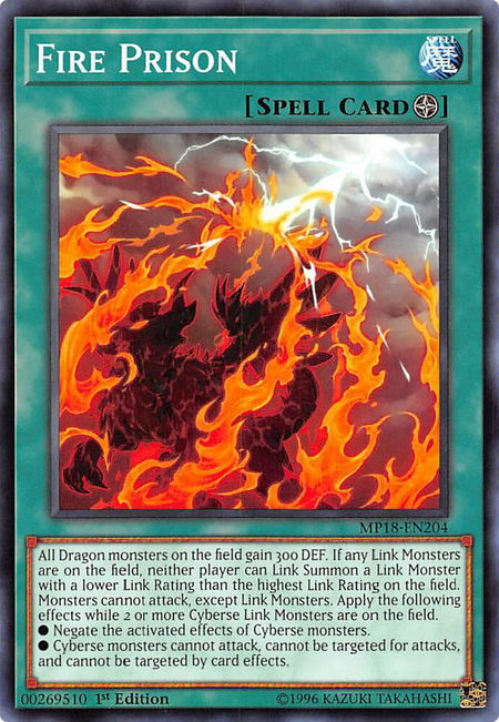 Fire Prison - 2018 Mega-Tins Mega Pack YuGiOh trading card