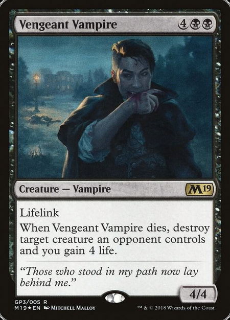 Vengeant Vampire (2018 Gift Pack) - Gift Boxes and Promos Magic: The Gathering trading card