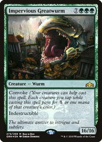 Impervious Greatwurm - Buy-A-Box Promos (BABP) #273 - Mythic Magic: The Gathering Trading Card