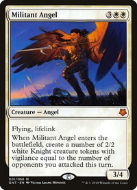 Militant Angel - Magic Game Night (GNT) #1 - Mythic Magic: The Gathering Trading Card