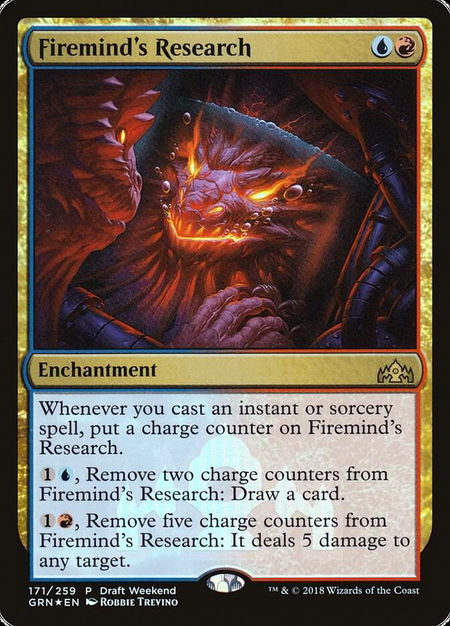 Firemind's Research (Draft Weekend) - Launch Party & Release Event Promos Magic: The Gathering trading card