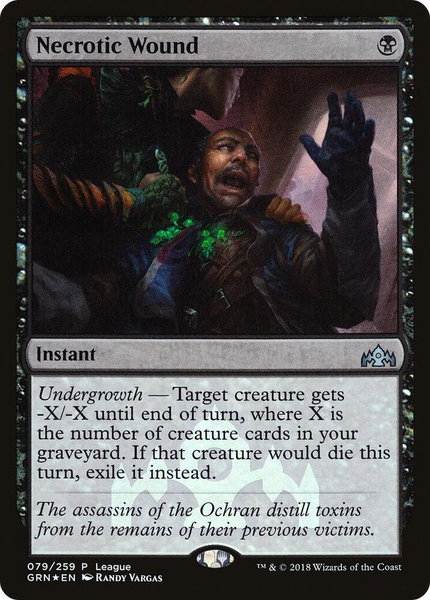 Necrotic Wound - League Promos Magic: The Gathering trading card