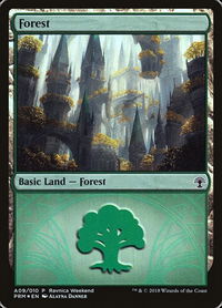 Forest - Selesnya (A09) - Launch Party & Release Event Promos (LARP) #A09 - Promo Magic: The Gathering Trading Card