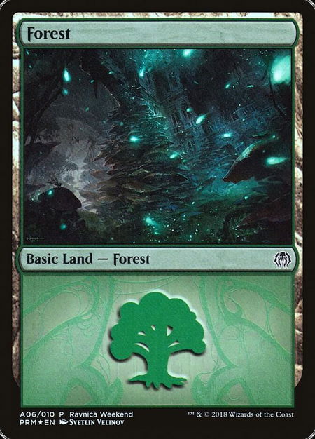 Forest - Golgari (A06) - Launch Party & Release Event Promos Magic: The Gathering trading card