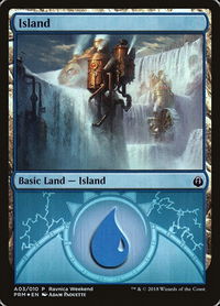 Island - Izzet (A03) - Launch Party & Release Event Promos (LARP) #A03 - Promo Magic: The Gathering Trading Card