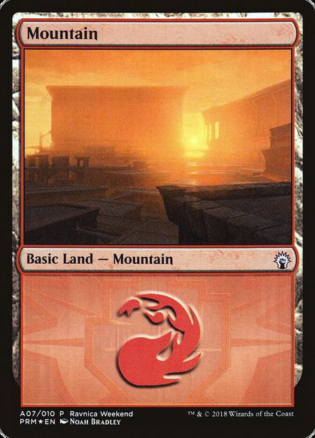 Mountain - Boros (A07) - Launch Party & Release Event Promos Magic: The Gathering trading card