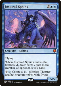 Inspired Sphinx - Magic Game Night (GNT) #2 - Mythic Rare Magic: The Gathering Trading Card
