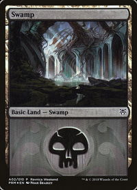 Swamp - Dimir (A02) - Launch Party & Release Event Promos (LARP) #A02 - Promo Magic: The Gathering Trading Card