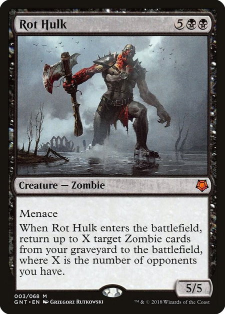 Rot Hulk trading card from Magic Game Night Rot Hulk - Magic Game Night Magic: The Gathering trading card