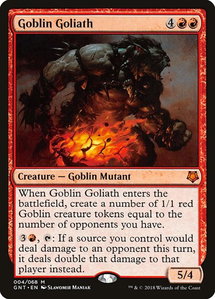 Goblin Goliath - Magic Game Night (GNT) #4 - Mythic Rare Magic: The Gathering Trading Card