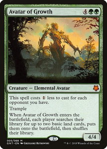 Avatar of Growth - Magic Game Night (GNT) #5 - Mythic Rare Magic: The Gathering Trading Card