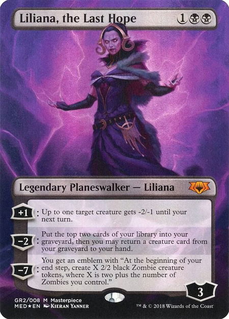 Liliana, the Last Hope - Mythic Edition: Guilds of Ravnica Magic: The Gathering trading card