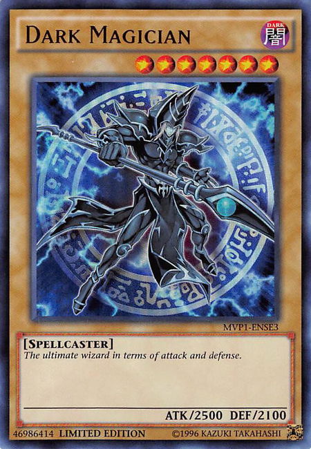 Dark Magician trading card from The Dark Side of Dimensions Movie Pack: Special Edition Dark Magician - The Dark Side of Dimensions Movie Pack: Special Edition YuGiOh trading card