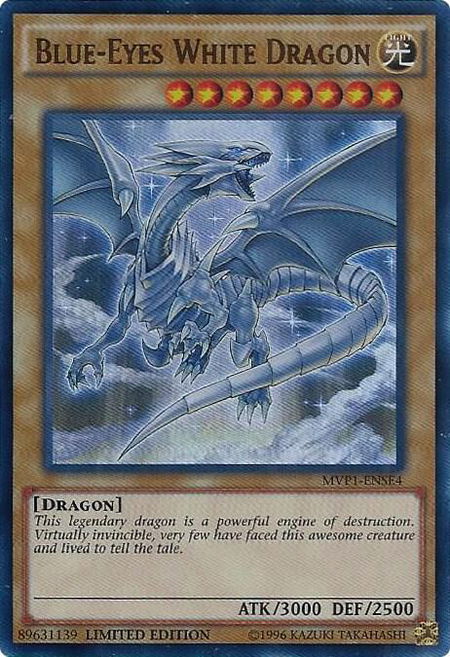 Blue-Eyes White Dragon trading card from The Dark Side of Dimensions Movie Pack: Special Edition Blue-Eyes White Dragon - The Dark Side of Dimensions Movie Pack: Special Edition YuGiOh trading card