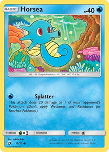 Horsea (15) - Dragon Majesty (DRM) #15/70 - Common Pokémon Trading Card