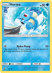 Horsea (16) - Dragon Majesty (DRM) #16/70 - Common Pokémon Trading Card