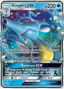Kingdra GX - Dragon Majesty (DRM) #18/70 - Ultra Rare Pokémon Trading Card