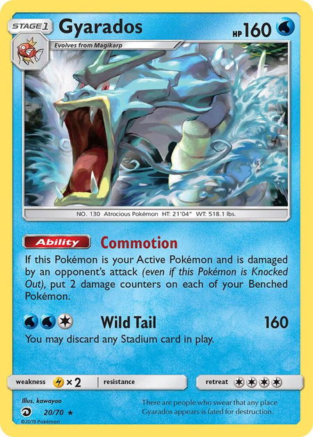 Gyarados - Dragon Majesty Pokémon trading card