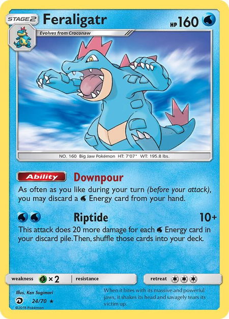 Feraligatr - Dragon Majesty Pokémon trading card