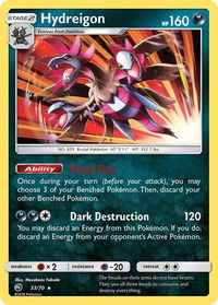 Hydreigon - Dragon Majesty (DRM) #33/70 - Holo Rare Pokémon Trading Card