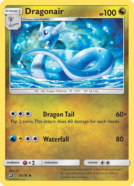 Dragonair - Dragon Majesty Pokémon trading card