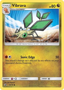 Vibrava - Dragon Majesty (DRM) #38/70 - Common Pokémon Trading Card