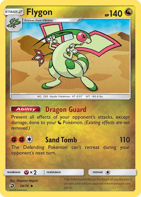 Flygon - Dragon Majesty Pokémon trading card