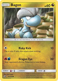 Bagon - Dragon Majesty (DRM) #42/70 - Common Pokémon Trading Card