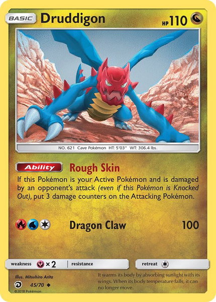 Druddigon - Dragon Majesty Pokémon trading card