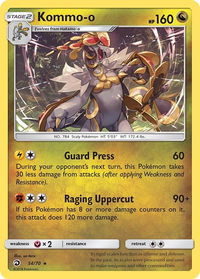 Kommo-o - Dragon Majesty (DRM) #54/70 - Holo Rare Pokémon Trading Card