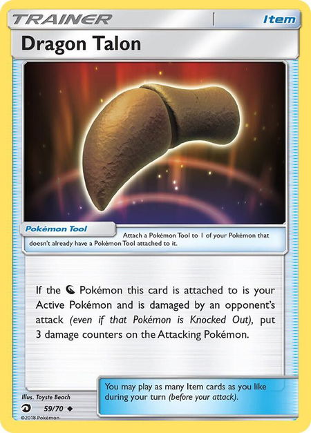 Dragon Talon - Dragon Majesty Pokémon trading card