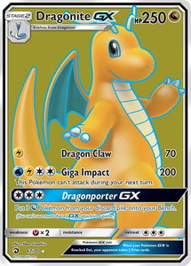 Dragonite GX (Full Art) - Dragon Majesty (DRM) #67/70 - Ultra Rare Pokémon Trading Card
