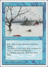 Flood - Fourth Edition (4ED) #73 - Common Magic: The Gathering Trading Card