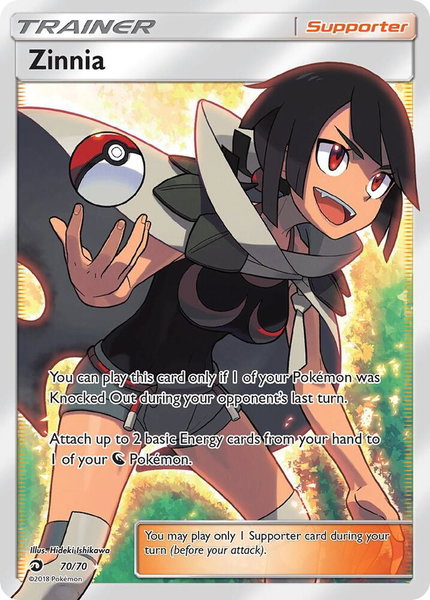 Zinnia (Full Art) - Dragon Majesty Pokémon trading card