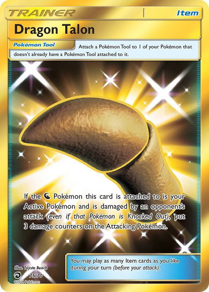 Dragon Talon (Secret) - Dragon Majesty Pokémon trading card
